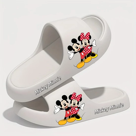 DISNEY Mickey & Minnie Egér EVA papucsok – fehér - KM1675166-2