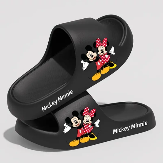 DISNEY Mickey & Minnie Egér EVA papucsok – fekete - KM1675166