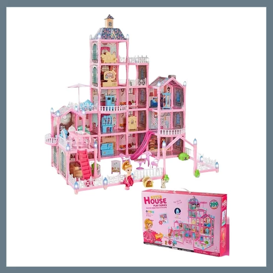 5 szintes rózsaszín babaház HB2067498-5