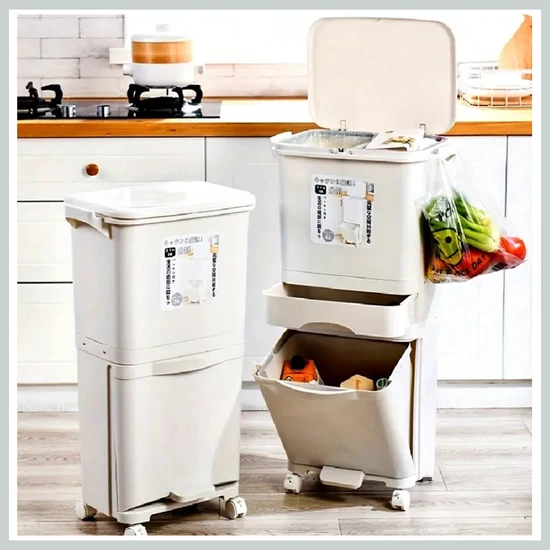 Többszintes újrahasznosító és konyhai szemetes 48475271