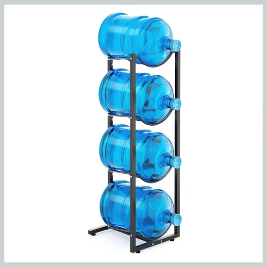 4 szintes fém ballonállvány – vízadagoló palackok tárolásához 53154933-4