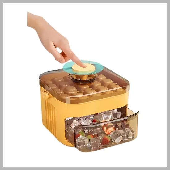 Hordozható jégkocka készítő-25 darabos-narancssárga TX2397291-2