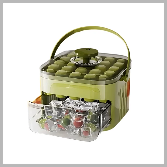 Hordozható jégkocka készítő – 50 jégkockás - zöld TX2397291-6