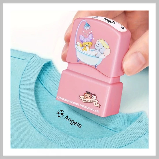 Személyre szabott névpecsét ruházathoz – vízálló tintával FC408946