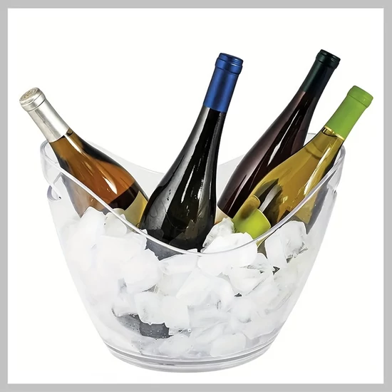 Műanyag átlátszó jégvödör LW183298