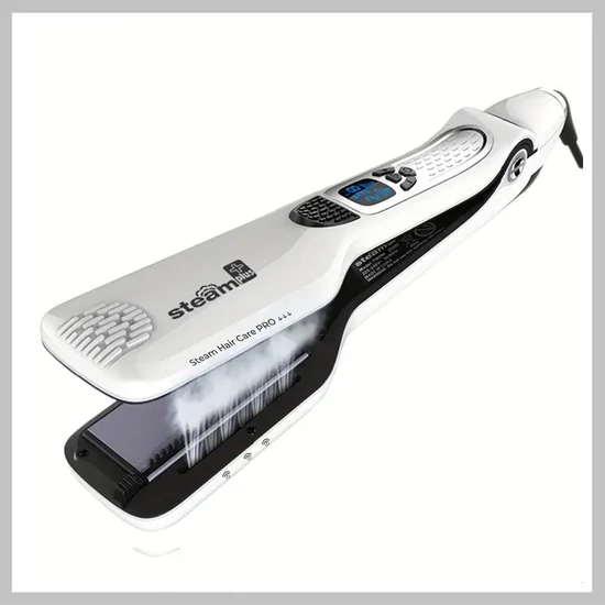 Professzionális Gőzös Kerámia Hajvasaló – LCD kijelzős 230C RR26688