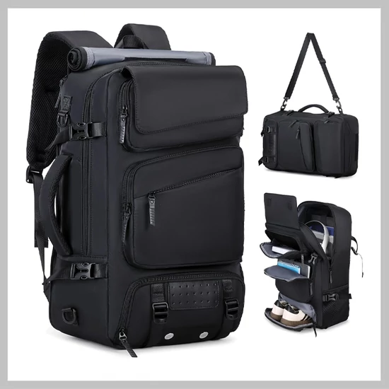 ENOSHI 3in1 multifunkciós táska cipő és laptop tartóval Fekete WA1802516-2