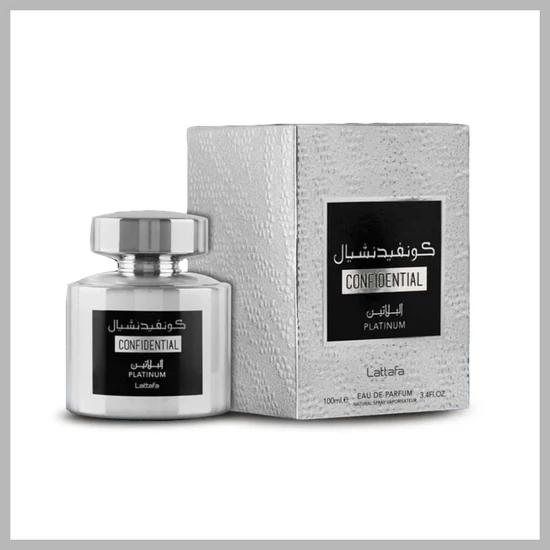 Lattafa Confidential Platinum Férfi parfüm, Eau de Parfum, 100 ml 143368