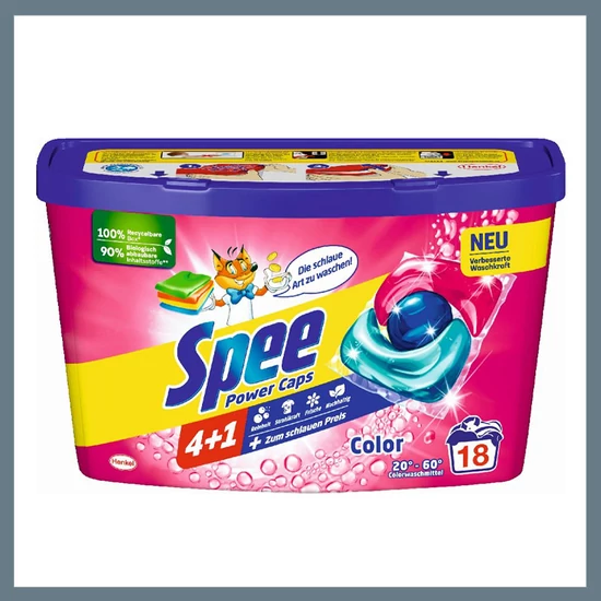 Spee Power Mosókapszulák színes ruhákhoz, 18 mosás 8904688