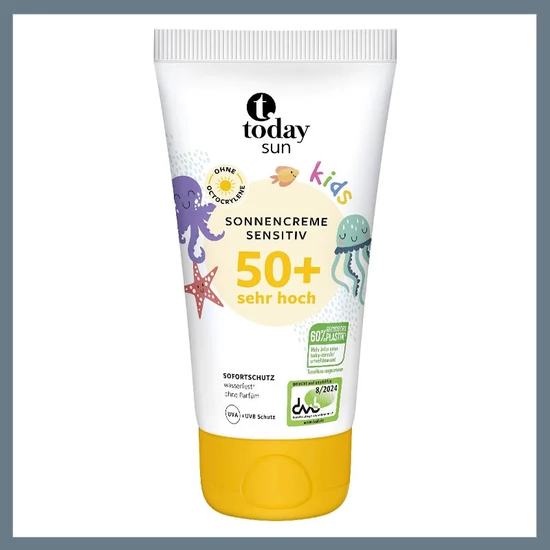 Today Sun Kids Naptej SPF 50+ Érzékeny bőrre, 150 ml 9948057