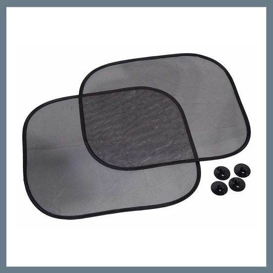 Autós napellenző – fekete, tapadókorongos, 2 db 06101