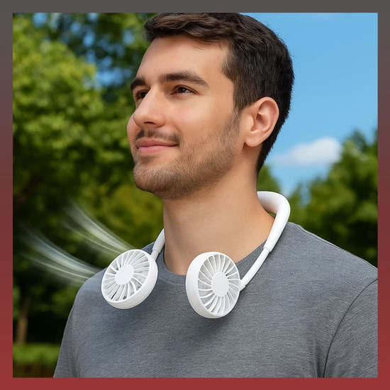 Mini hordozható nyakpántos ventilátor COOLIFY