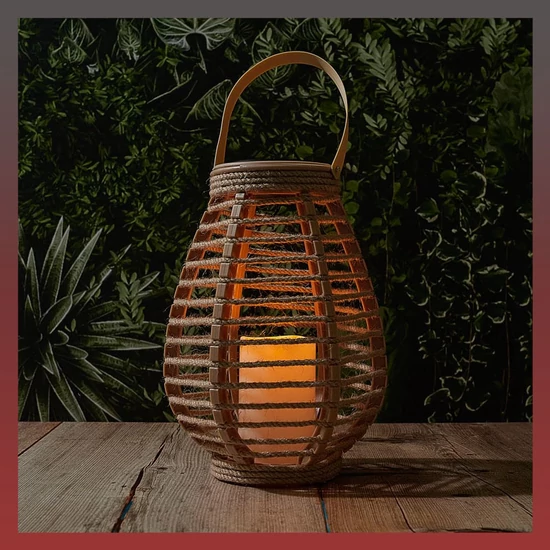 Napelemes gyertyahatású lámpás LAO0195