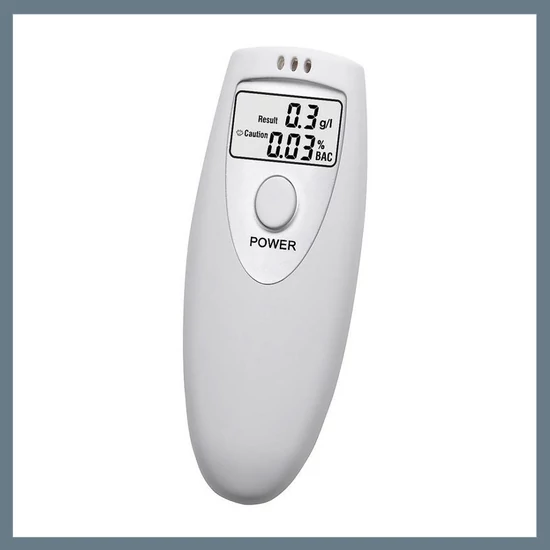 Digitális alkoholszonda – Ezüst, csuklópánttal 01900