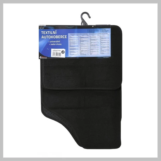 Univerzális autószőnyeg szett UNI 2, fekete, 4 db – 04302