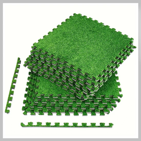 12 db prémium, összekapcsolható műfű csempe – 32 x 32 cm BY267500
