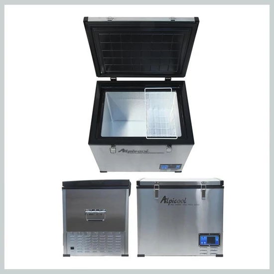 Kompresszoros autós hűtő – BIG FRIDGE 60L, 12/24V és 230V, -20 °C 07098