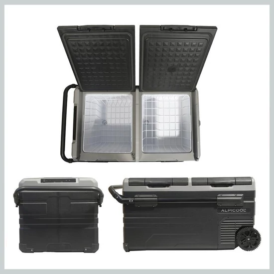 Kompresszoros autós hűtő – ICE BOX DUO 75L, 12/24V és 230V, -20 °C 07099