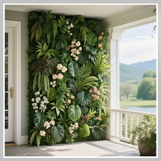 Mesterséges Zöld Falpanel – Élethű dzsungelhatás
 60 x 40 cm RH3410458