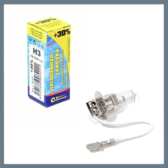 Halogén autóizzó +30% - 12V H3 55W Pk22s 08422
