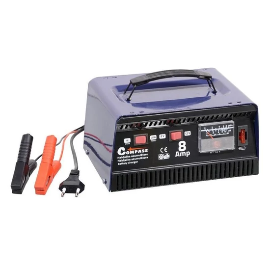 Automata fémházas akkumulátortöltő 6V/12V 8A – 84W  07148