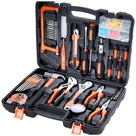 Szerszámkészlet műanyag hordozható kofferben AT758944