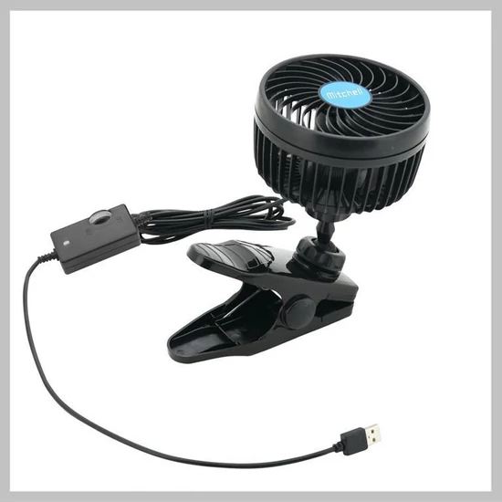 MITCHELL 115mm USB 5V csíptetős ventilátor – 07228 