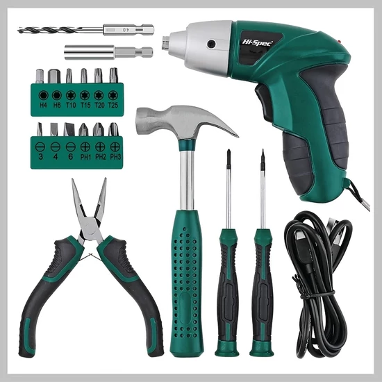 Kompakt 3.6V-os Elektromos Szerszámkészlet Tárolódobozzal LR666726