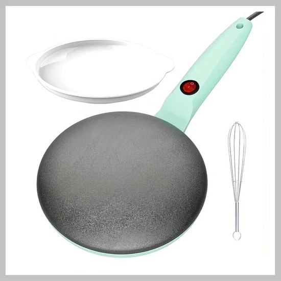 EANE Elektromos Kerek Palacsintakészítő 1000W Zöld VL1248038-3