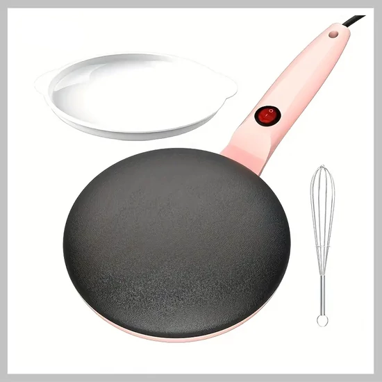 EANE Elektromos Kerek Palacsintakészítő 1000W Pink VL1248038-4