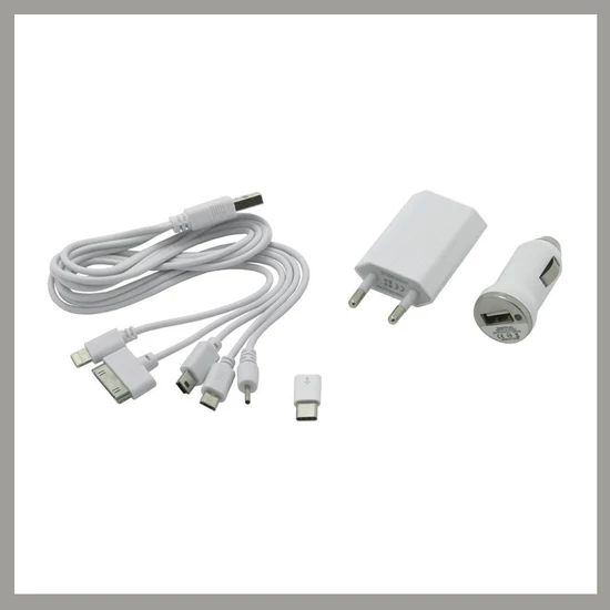 Univerzális Töltőszett – Hálózati és Autós Adapterrel, Többféle Csatlakozóval 07681