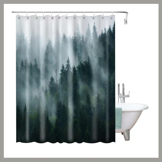 Erdei Tájkép Zuhanyfüggöny ZPR21