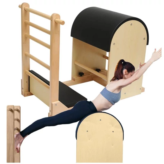 Pilates Ladder Barrel – multifunkciós nyújtó- és gerinctorna eszköz 14460