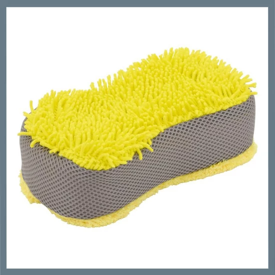 Mikroszálas autómosó szivacs – SÁRGA, 23 x 11 x 5 cm 10331