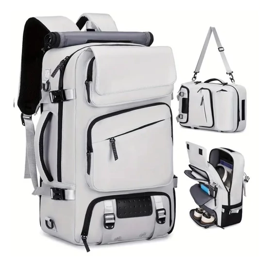 Multifunkciós 5in1 utazó hátizsák szürke MY1802037-sz
