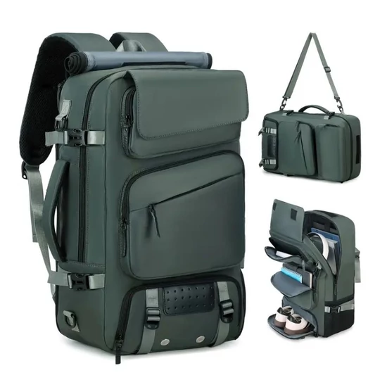Multifunkciós 5in1 utazó hátizsák zöld MY1802037-z