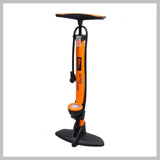 SUPER PUMP Kézi Pumpa Manométerrel – 530 × 38 mm – 09148