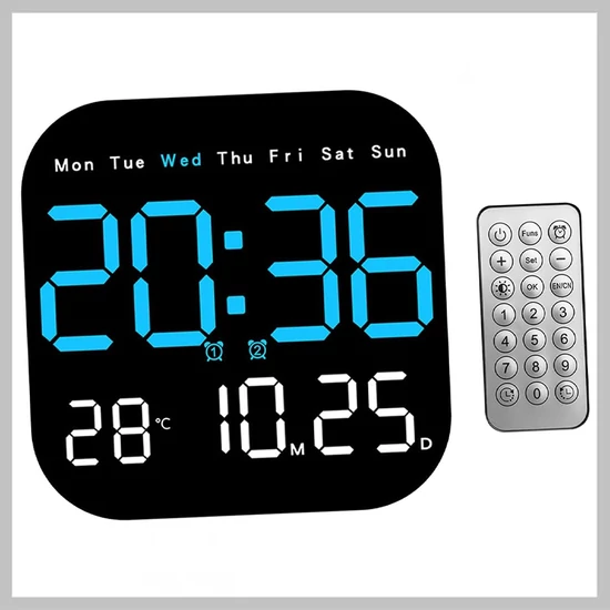 DH6650 Digitális LED Ébresztőóra távirányítóval – 628998 