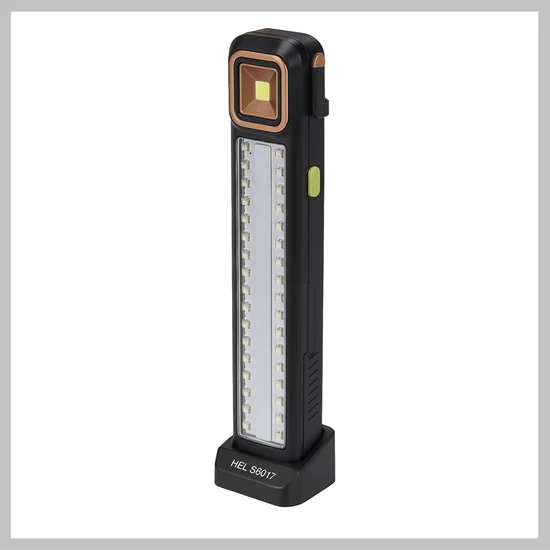 HEL-6866T Napelemes LED Zseblámpa + Powerbank 629808