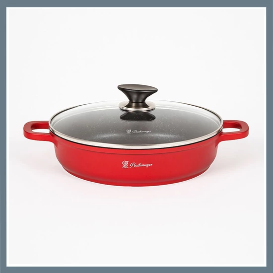 Bachmayer Sekély  Lábas, piros – 28 cm, 3,8 liter BM-7776-28