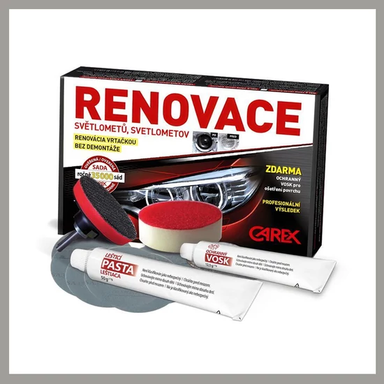 CAREX RENOVACE Fényszóró Felújító Készlet 90708