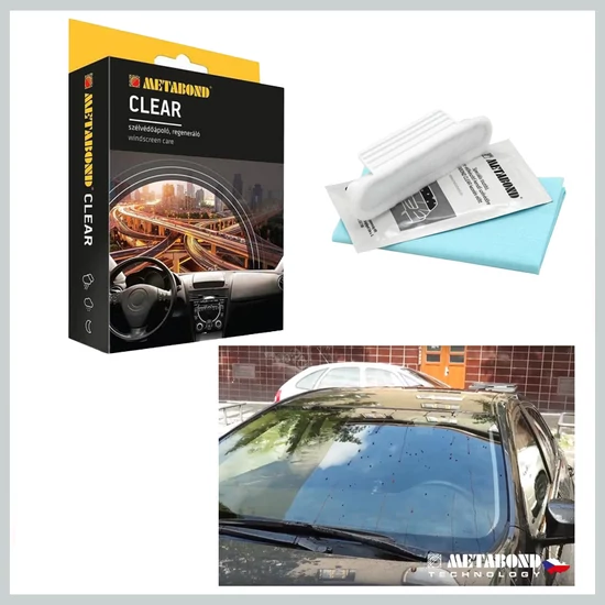 Metabond CLEAR – Láthatatlan ablaktörlő, folyékony vízlepergető bevonat 90702