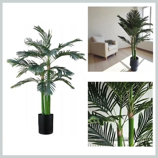 Műnövény – Élethű Pálma Cserépben, 180 cm DRZ04
