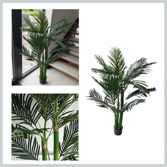 Műnövény – Élethű Pálma Cserépben, 150 cm DRZ05