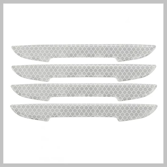 Öntapadós ajtóvédő DELTA – ezüst, 4 darabos szett 34312 