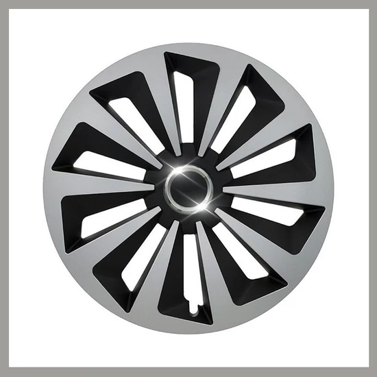 FOX RING 16 colos 1DB dísztárcsa – Ezüst/Fekete 32512