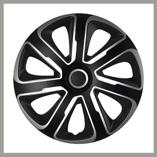 LIVORNO 14 colos Dísztárcsa Szett – Ezüst/Fekete 32527