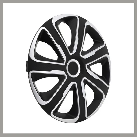 LIVORNO 16 colos Dísztárcsa Szett – Ezüst/Fekete 32529