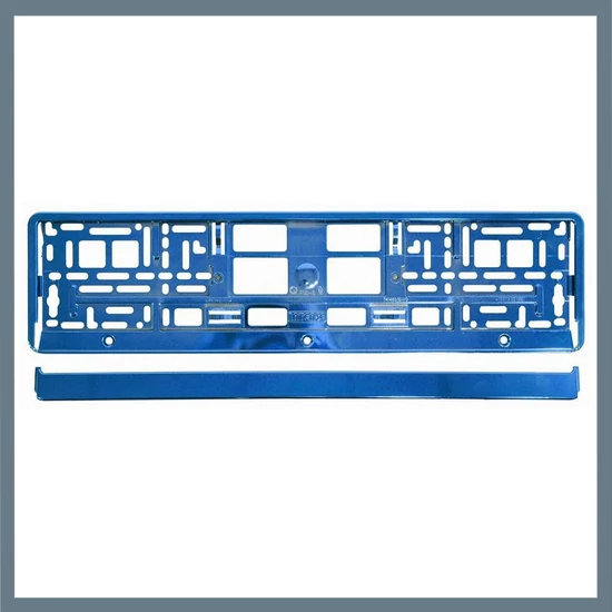 Rendszámtábla tartó keret – Kék metál 91563