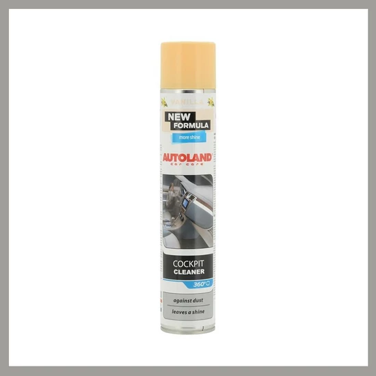 Autoland műszerfalápoló spray – vanília illat, fényes hatás 00162